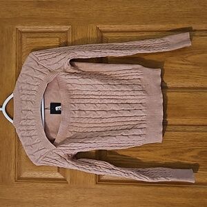 Seta T womans NWT cut out peak a boo sweater Sz. L Blush Pink